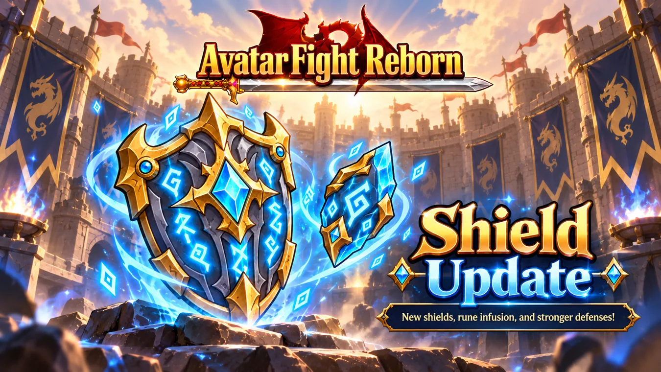 Avatar Fight Online Reborn Shield Update with infused rune shields